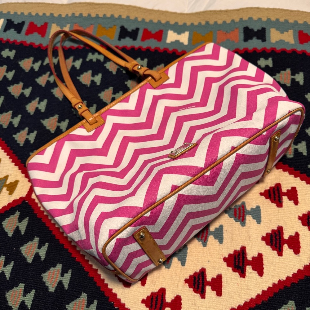 Dooney & Bourke Chevron Stripe Handbag Tote